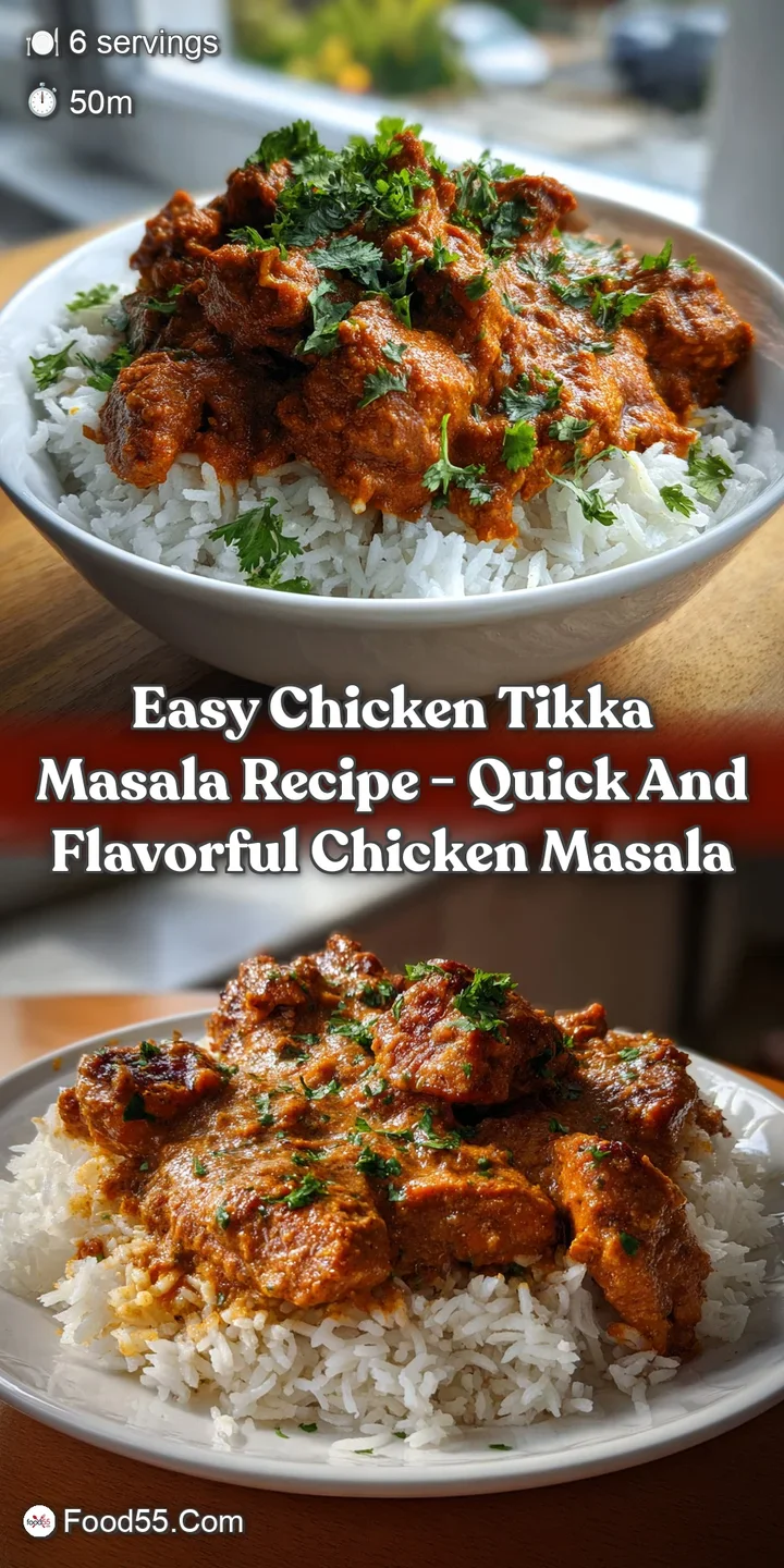 Easy Chicken Tikka Masala Recipe - Quick and Flavorful Chicken Masala