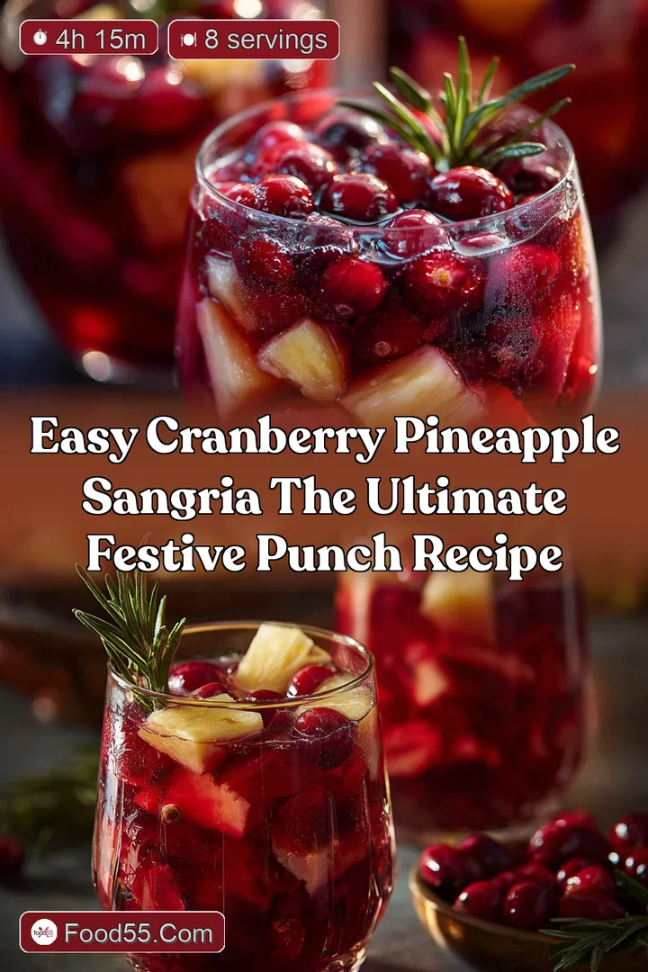 Easy Cranberry Pineapple Sangria The Ultimate Festive Punch Recipe