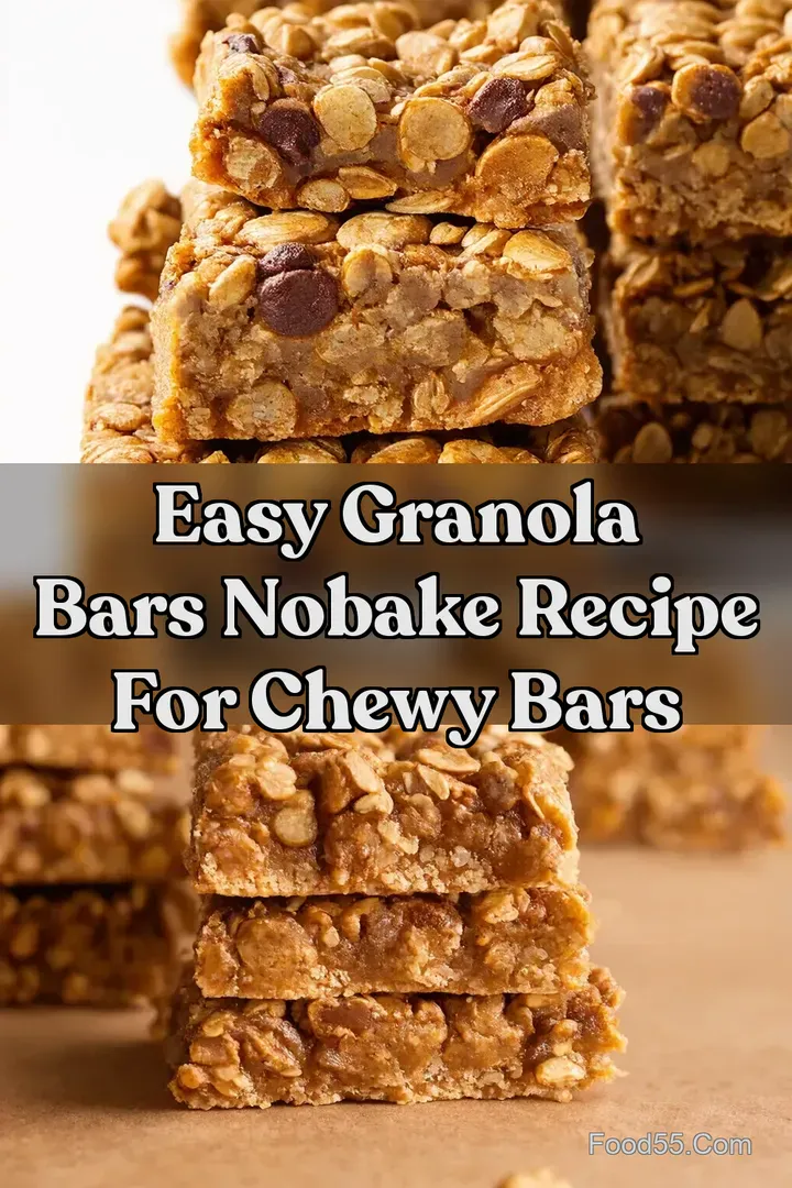 Easy Granola Bars NoBake Recipe For Chewy Bars