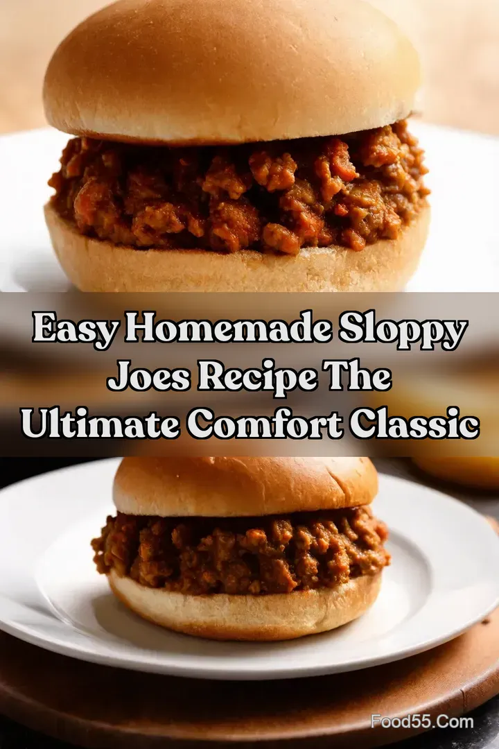 Easy Homemade Sloppy Joes Recipe The Ultimate Comfort Classic