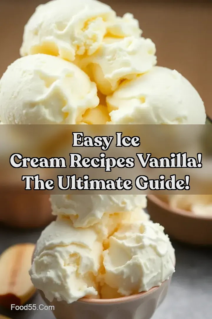 Easy Ice Cream Recipes Vanilla! The Ultimate Guide! : PIN FOR LATER Easy Ice Cream Recipes Vanilla! The Ultimate Guide!