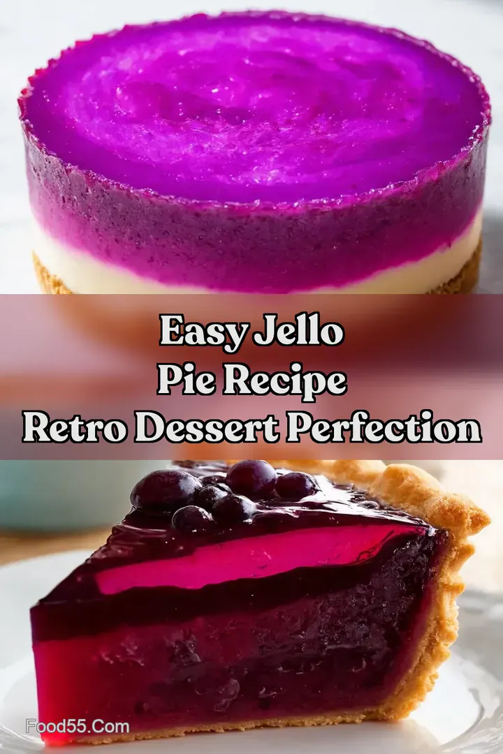 Easy Jello Pie Recipe Retro Dessert Perfection
