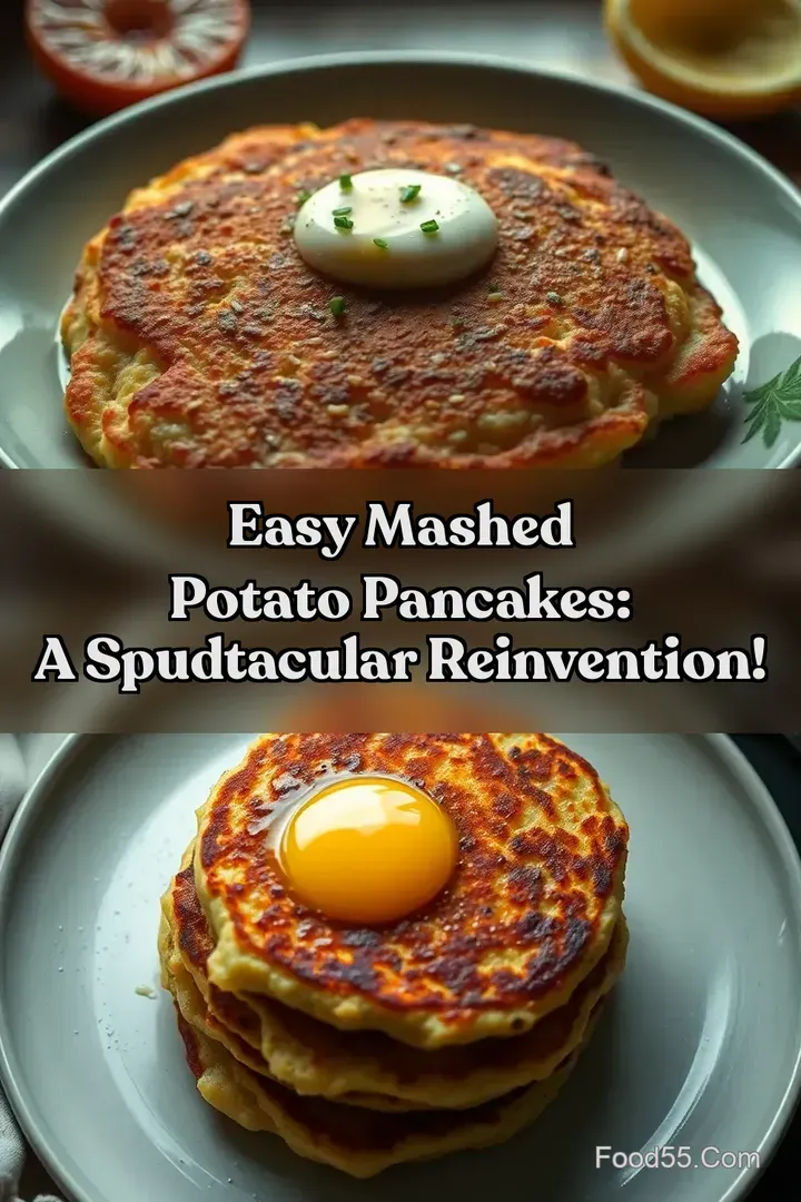 Easy Mashed Potato Pancakes: A Spudtacular Reinvention! : PIN FOR LATER Easy Mashed Potato Pancakes: A Spudtacular Reinvention!