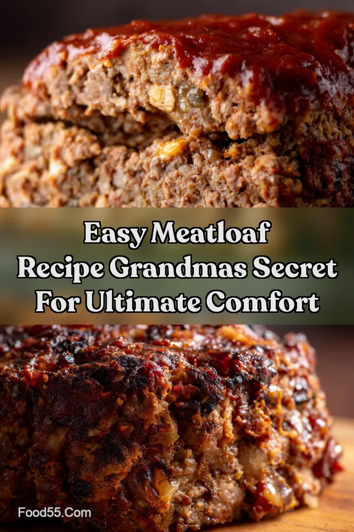 Easy Meatloaf Recipe Grandmas Secret for Ultimate Comfort : PIN FOR LATER Easy Meatloaf Recipe Grandmas Secret for Ultimate Comfort