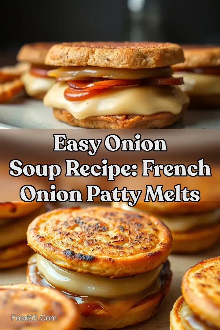 Easy Onion Soup Recipe: French Onion Patty Melts
