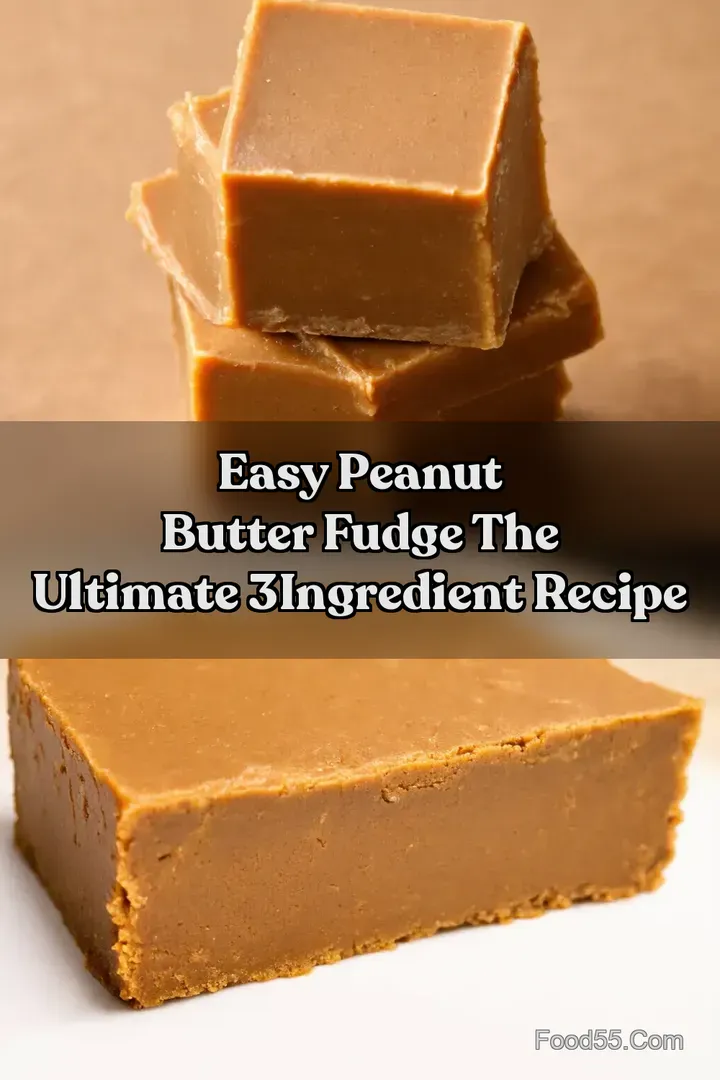 Easy Peanut Butter Fudge The Ultimate 3Ingredient Recipe