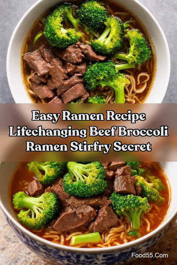 Easy Ramen Recipe LifeChanging Beef Broccoli Ramen StirFry Secret