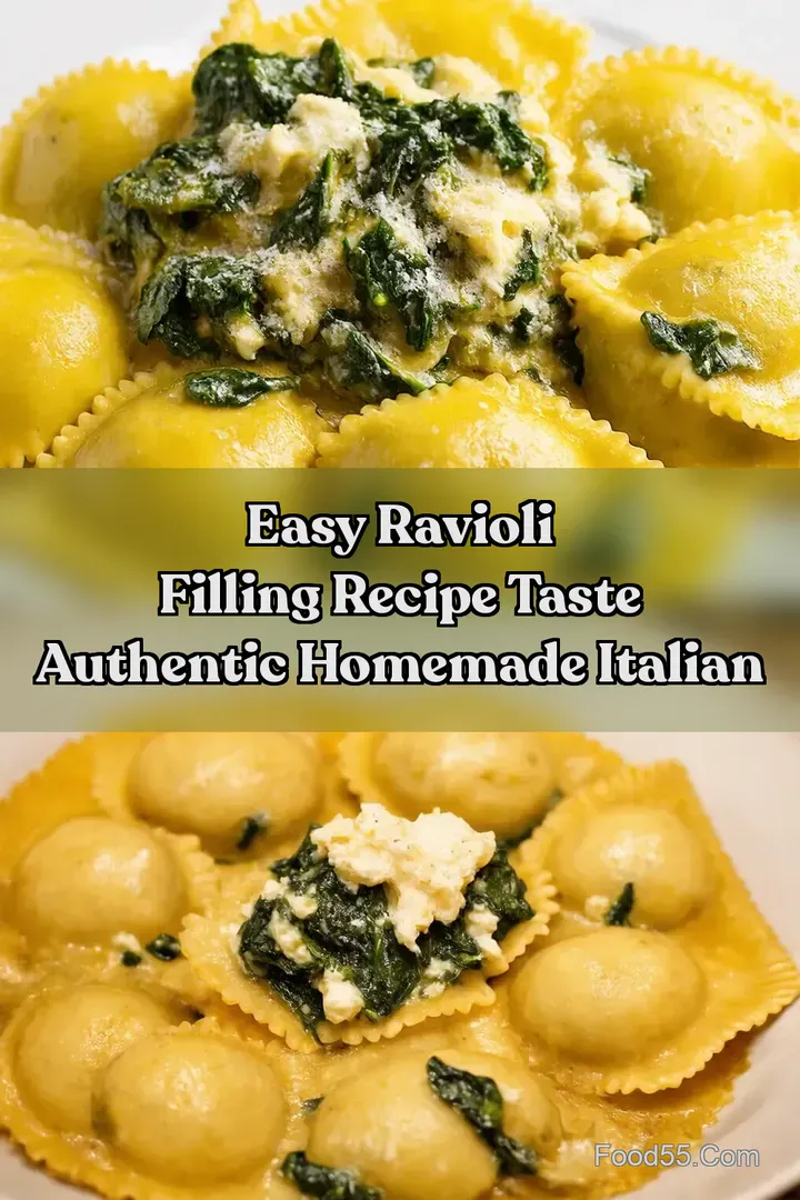 Easy Ravioli Filling Recipe Taste Authentic Homemade Italian : PIN FOR LATER Easy Ravioli Filling Recipe Taste Authentic Homemade Italian