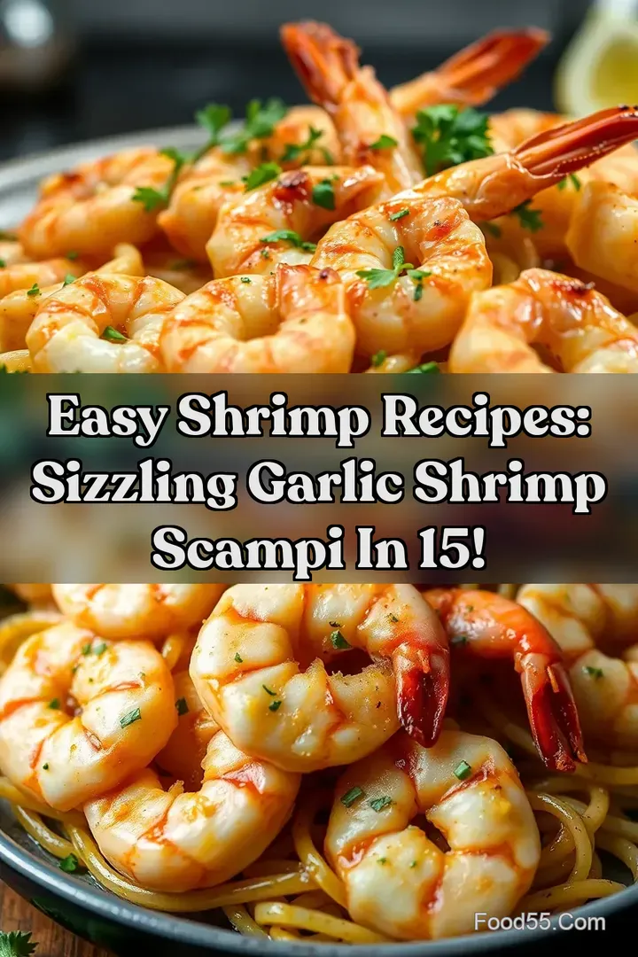 Easy Shrimp Recipes: Sizzling Garlic Shrimp Scampi in 15! : PIN FOR LATER Easy Shrimp Recipes: Sizzling Garlic Shrimp Scampi in 15!