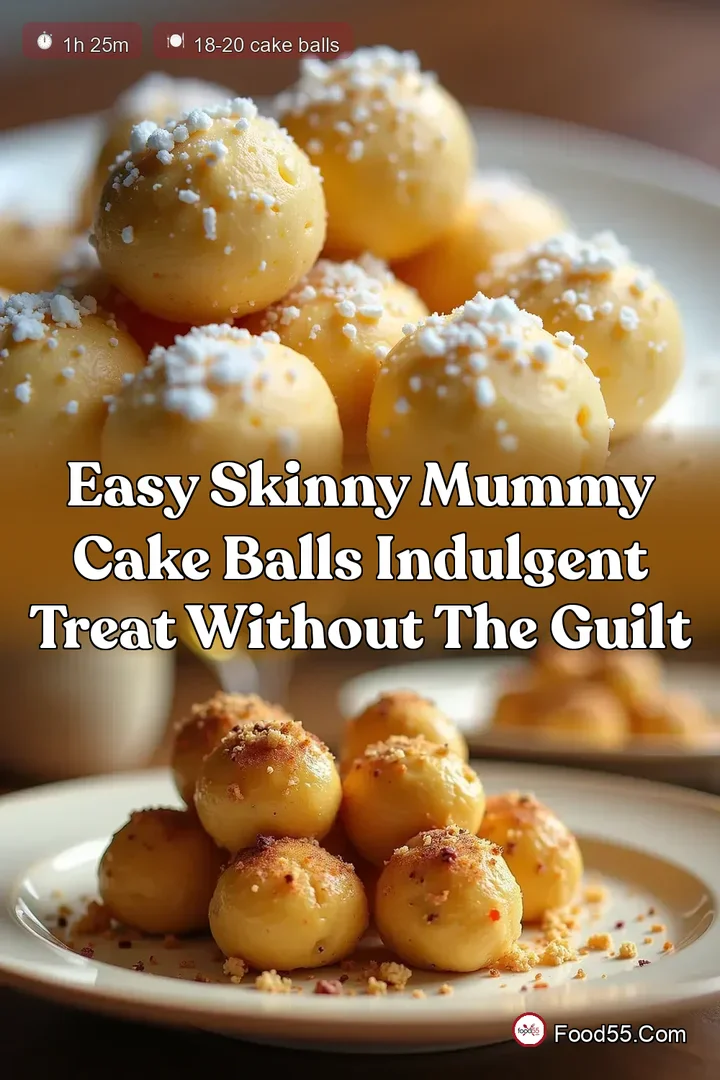 Easy Skinny Mummy Cake Balls Indulgent Treat Without the Guilt