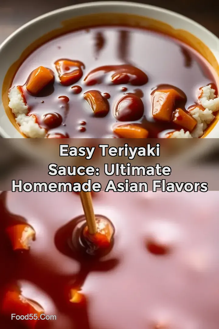 Easy Teriyaki Sauce: Ultimate Homemade Asian Flavors : PIN FOR LATER Easy Teriyaki Sauce: Ultimate Homemade Asian Flavors