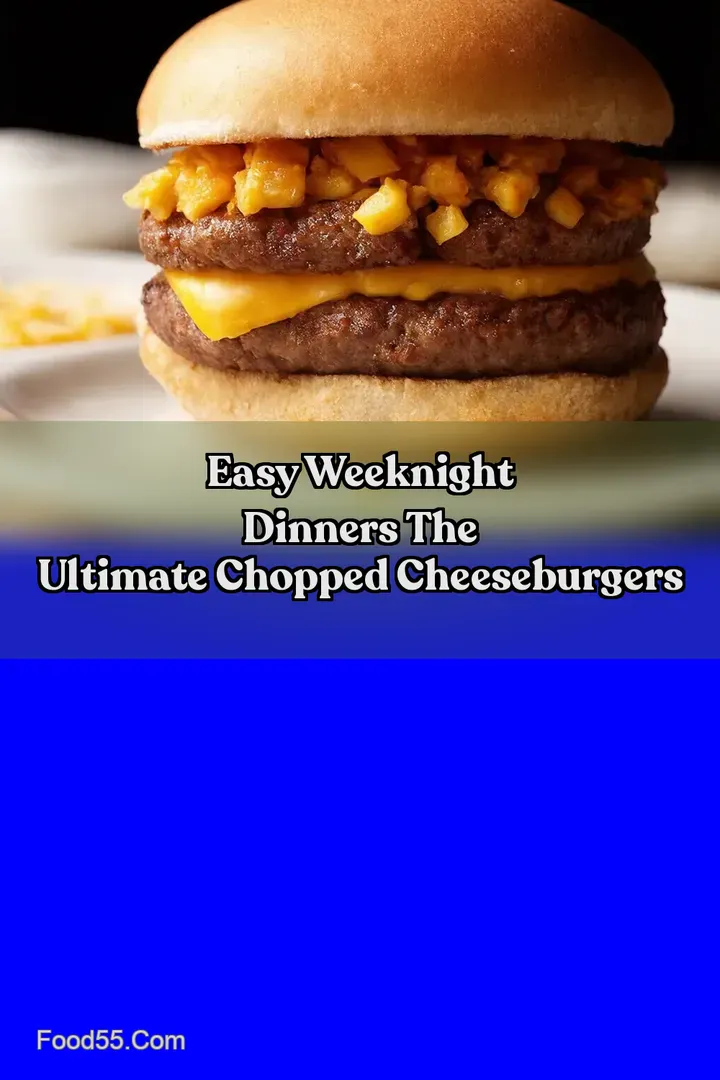 Easy Weeknight Dinners The Ultimate Chopped Cheeseburgers