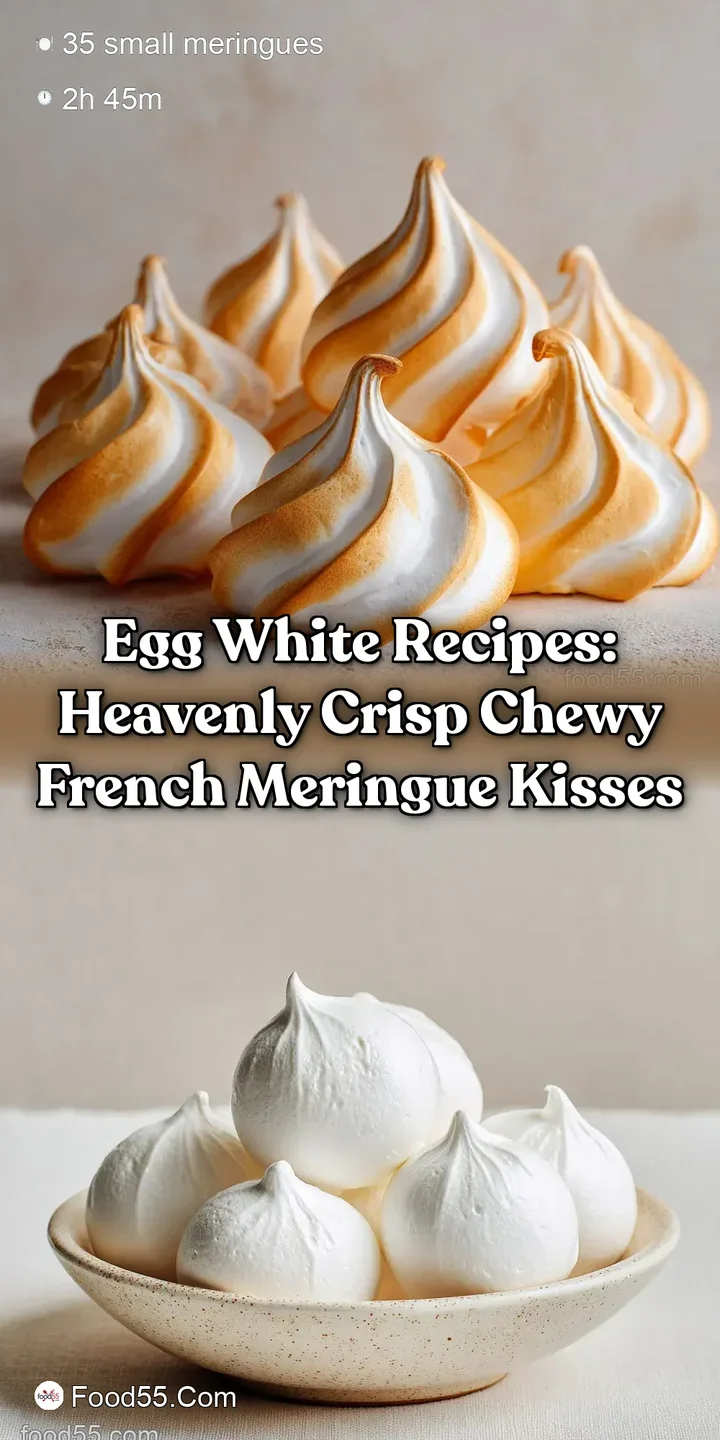 Egg White Recipes: Heavenly Crisp Chewy French Meringue Kisses