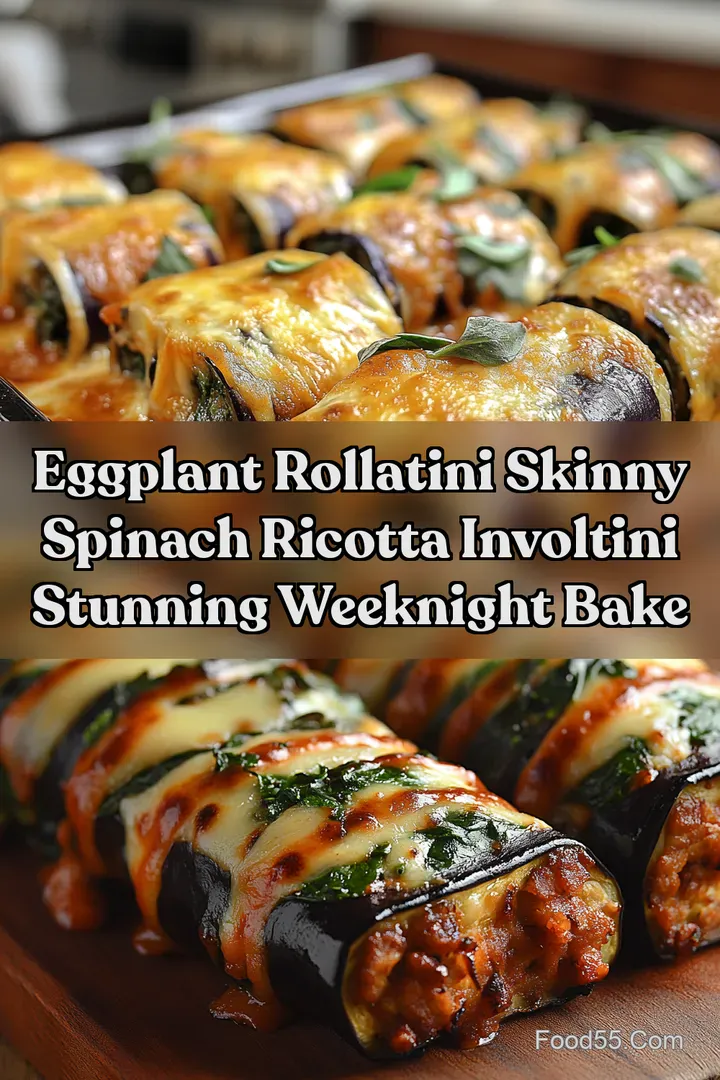 Eggplant Rollatini Skinny Spinach Ricotta Involtini Stunning Weeknight Bake