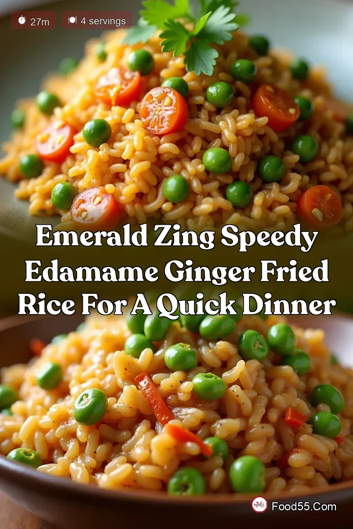 Emerald Zing Speedy Edamame Ginger Fried Rice for a Quick Dinner
