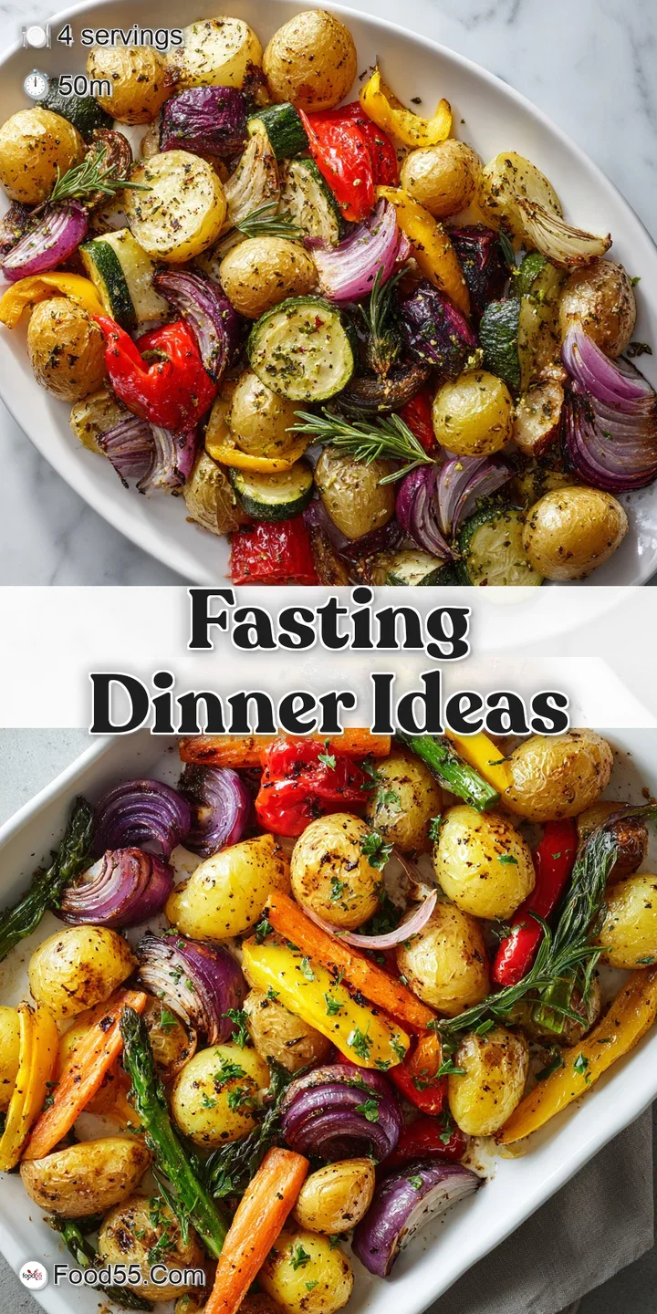 Close-up of tender roasted vegetables: vibrant bell peppers, onions, and squash with slightly charred bits, glistening wit...