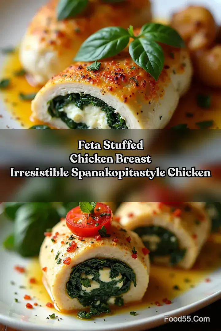 Feta Stuffed Chicken Breast Irresistible SpanakopitaStyle Chicken