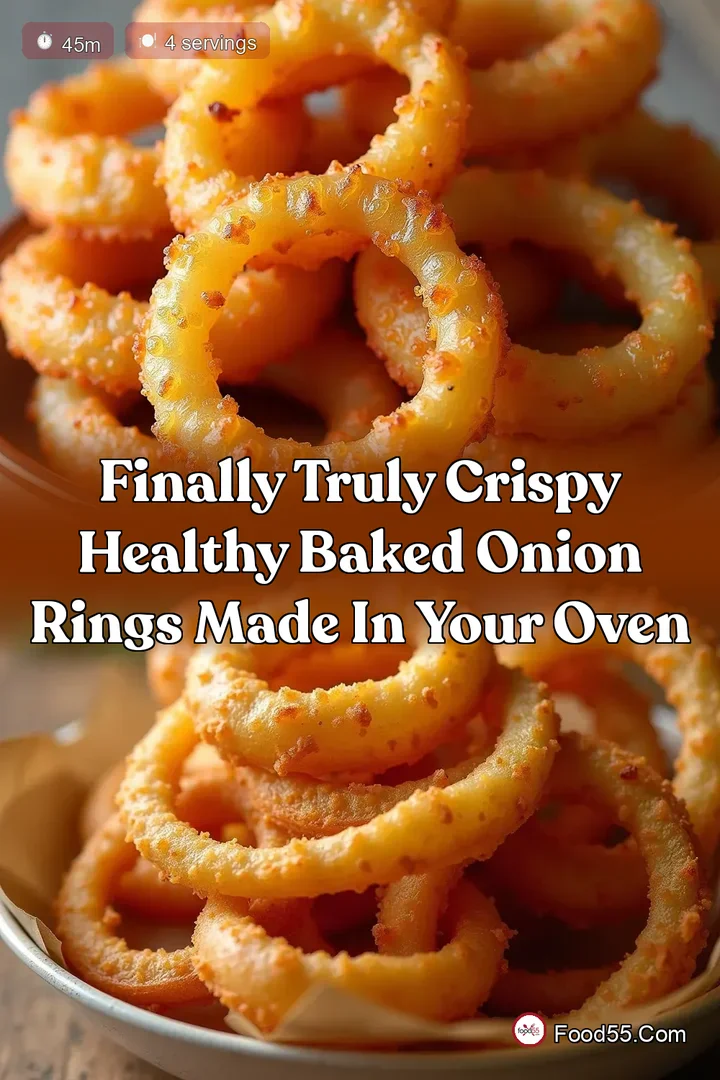 Finally Truly Crispy Healthy Baked Onion Rings Made in Your Oven