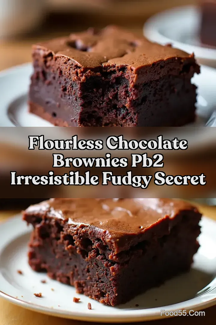 Flourless Chocolate Brownies PB2 Irresistible Fudgy Secret
