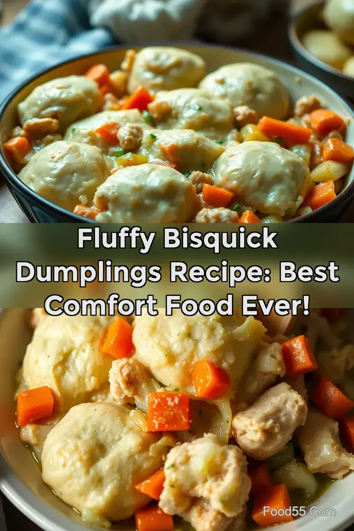 Fluffy Bisquick Dumplings Recipe: Best Comfort Food Ever! : PIN FOR LATER Fluffy Bisquick Dumplings Recipe: Best Comfort Food Ever!