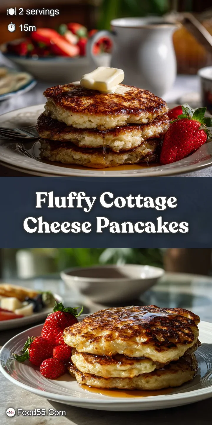 Close-up of a pancake stack, showcasing the delicate, bubbly interior and slightly crispy exterior, topped with glistening...