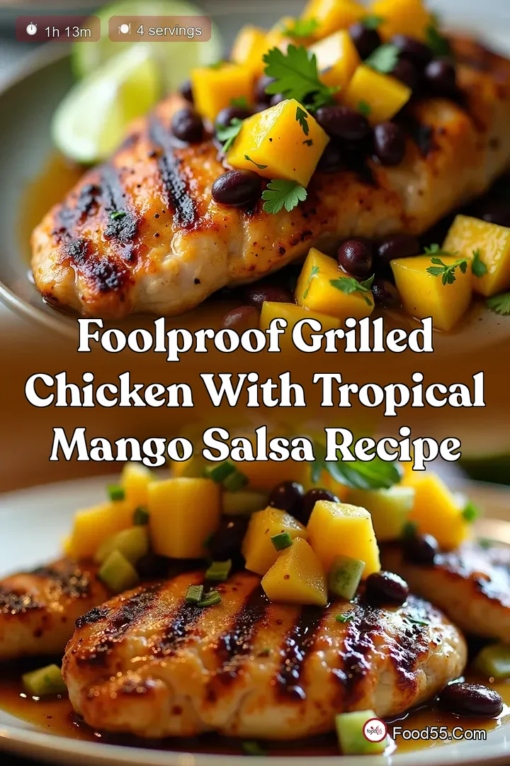 Foolproof Grilled Chicken with Tropical Mango Salsa Recipe