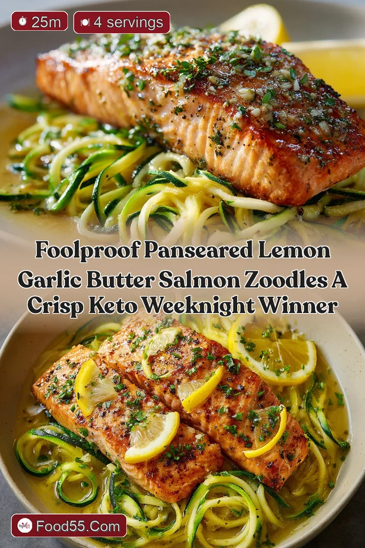 Foolproof PanSeared Lemon Garlic Butter Salmon Zoodles A Crisp Keto Weeknight Winner