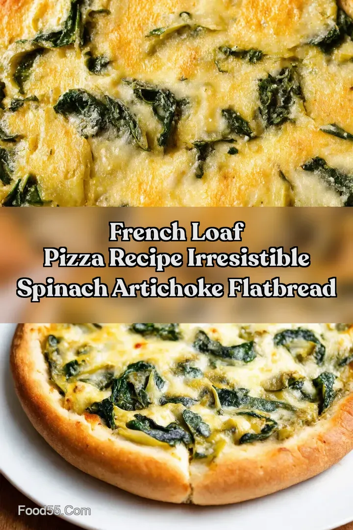 French Loaf Pizza Recipe Irresistible Spinach Artichoke Flatbread