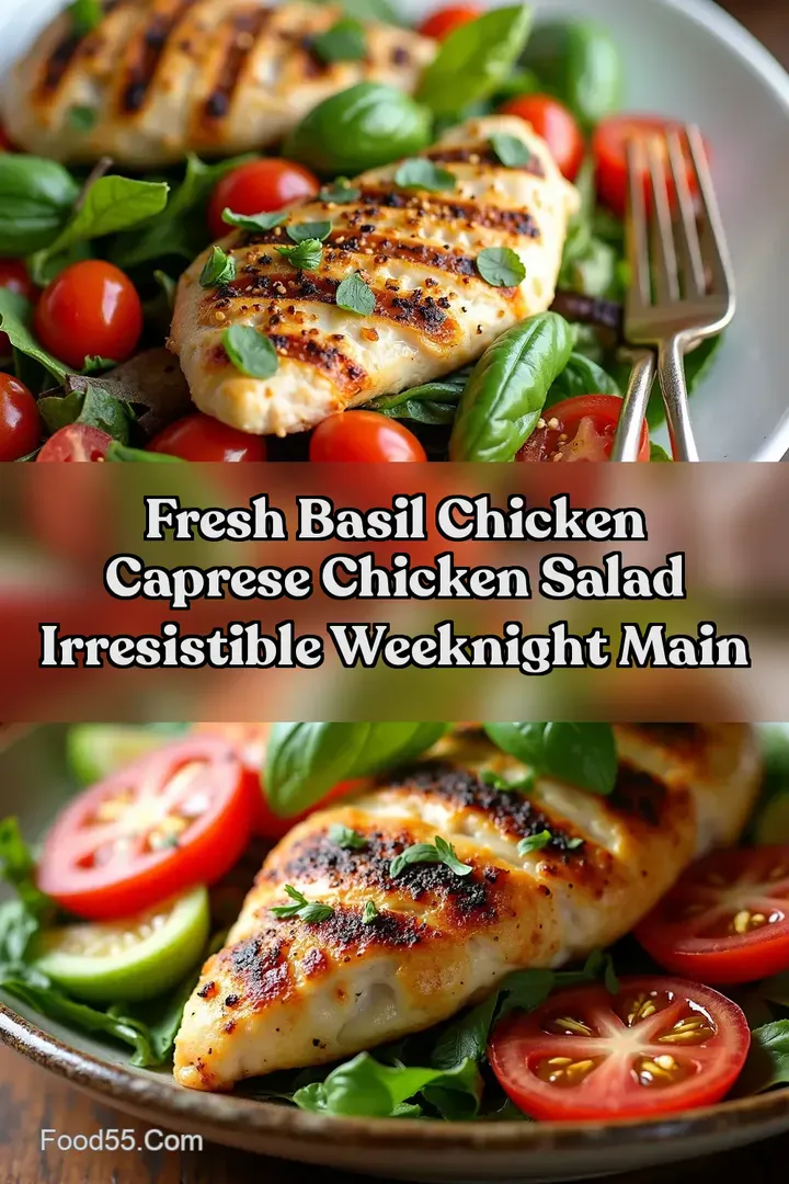 Fresh Basil Chicken Caprese Chicken Salad Irresistible Weeknight Main