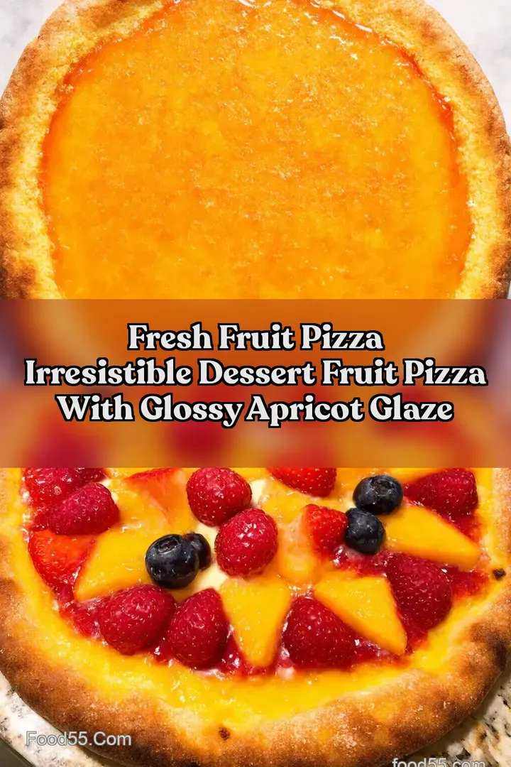 Fresh Fruit Pizza Irresistible Dessert Fruit Pizza With Glossy Apricot Glaze