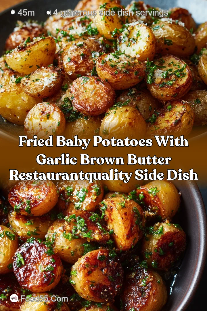 Fried Baby Potatoes with Garlic Brown Butter RestaurantQuality Side Dish