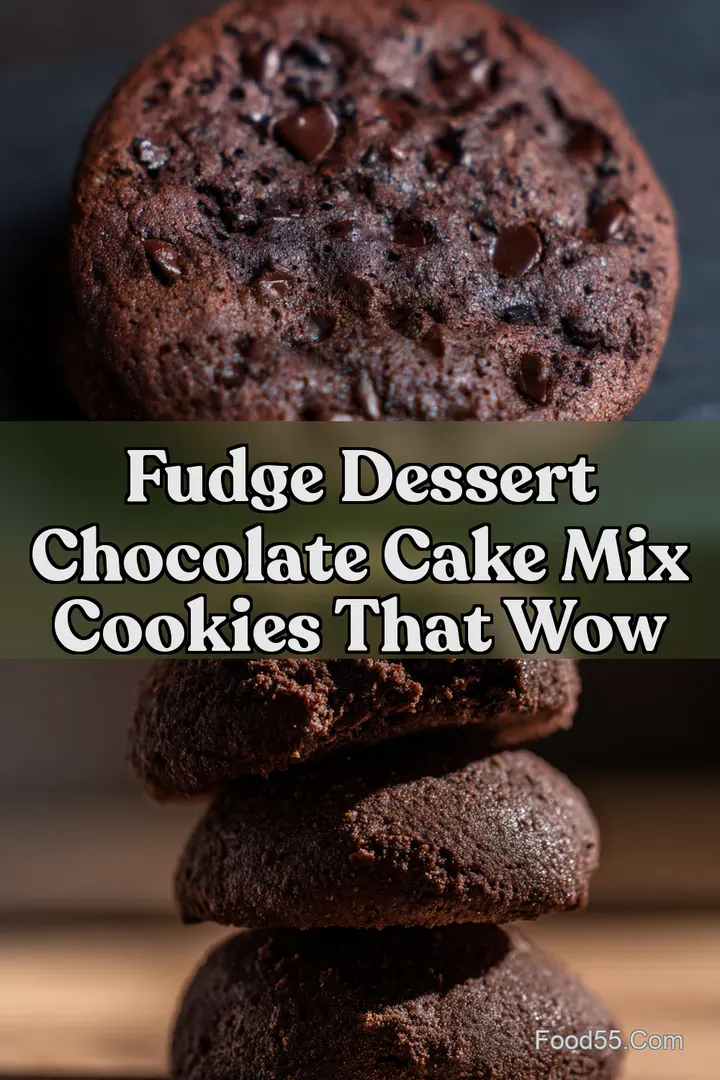 Fudge Dessert Chocolate Cake Mix Cookies That Wow