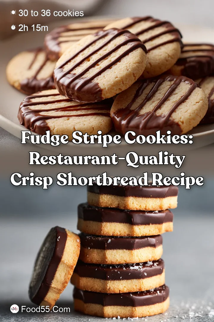 Fudge stripe cookies: Restaurant-Quality Crisp Shortbread Recipe