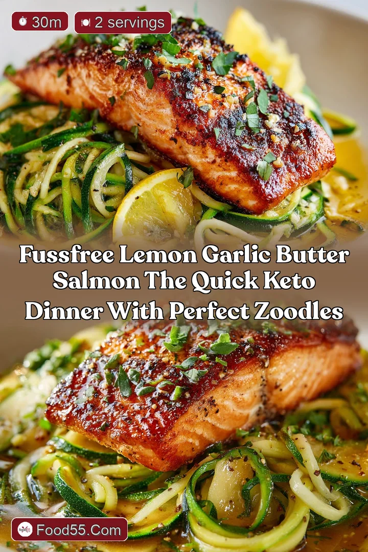 FussFree Lemon Garlic Butter Salmon The Quick Keto Dinner with Perfect Zoodles