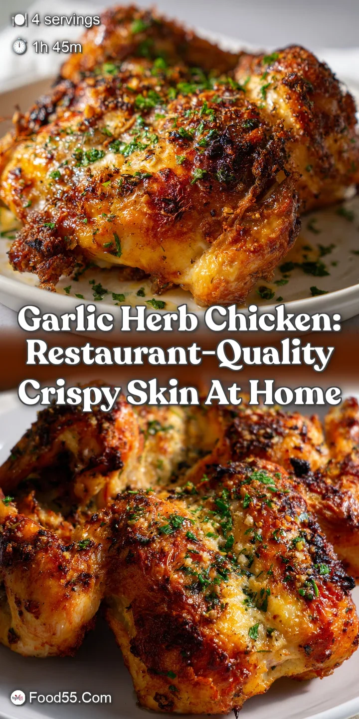 Garlic Herb Chicken: Restaurant-Quality Crispy Skin at Home