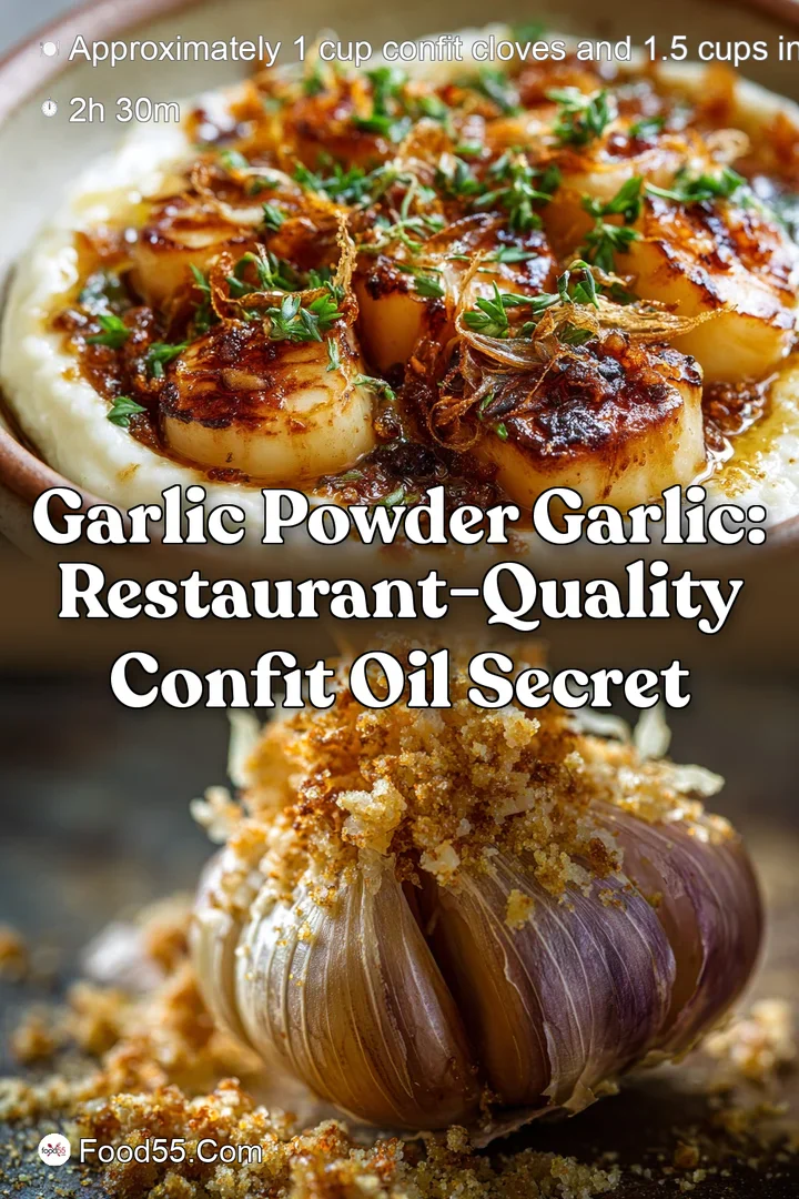 garlic powder garlic: Restaurant-Quality Confit Oil Secret
