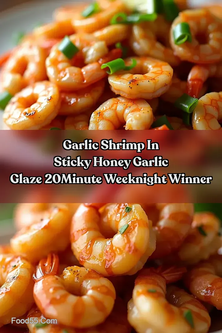 Garlic Shrimp In Sticky Honey Garlic Glaze 20Minute Weeknight Winner