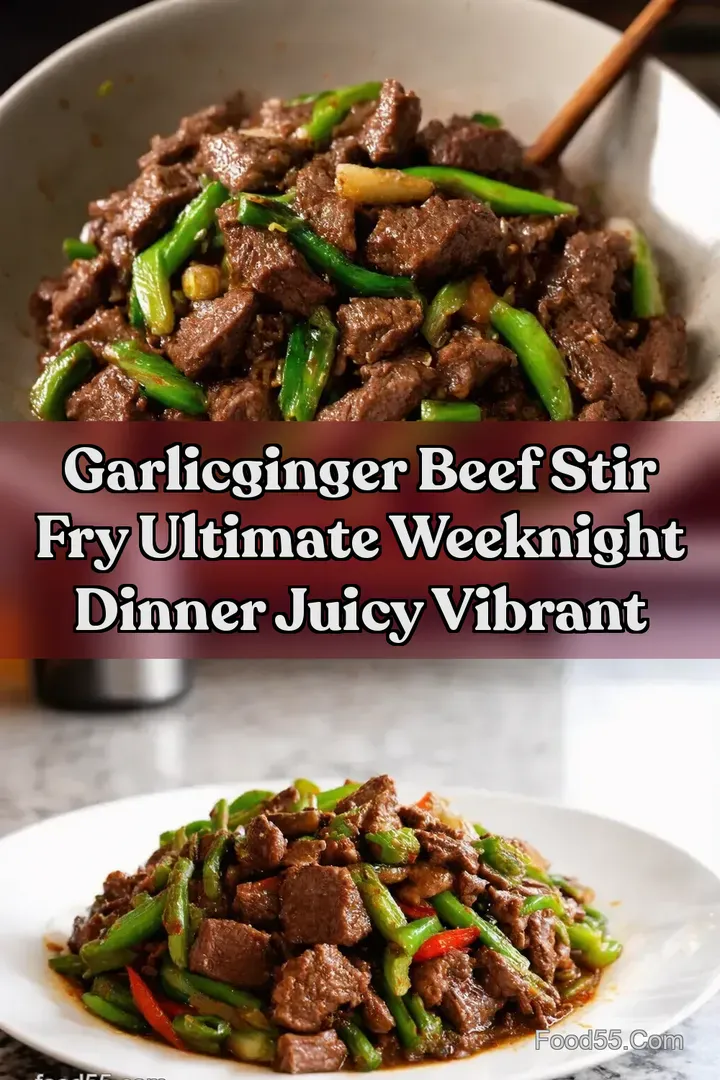 GarlicGinger Beef Stir Fry Ultimate Weeknight Dinner Juicy Vibrant