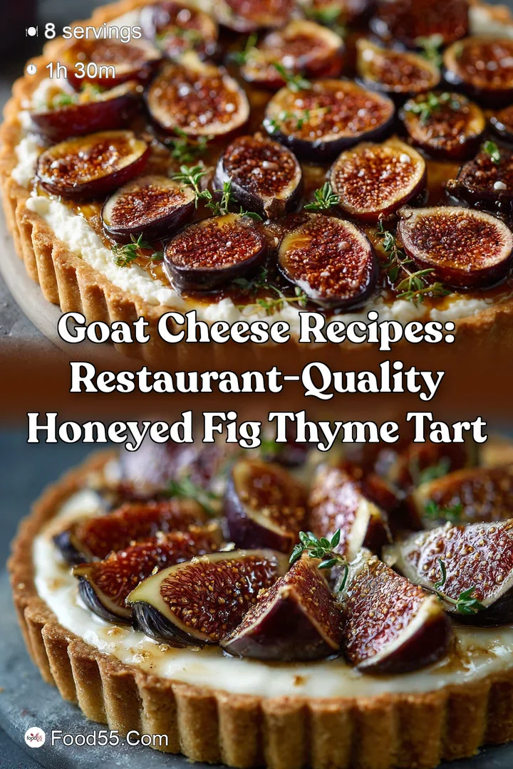 Goat Cheese Recipes: Restaurant-Quality Honeyed Fig Thyme Tart