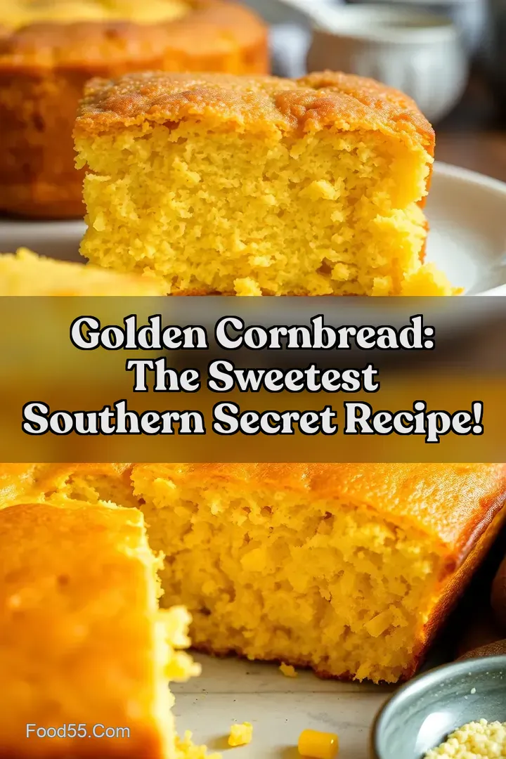 Golden Cornbread: The Sweetest Southern Secret Recipe! : PIN FOR LATER Golden Cornbread: The Sweetest Southern Secret Recipe!