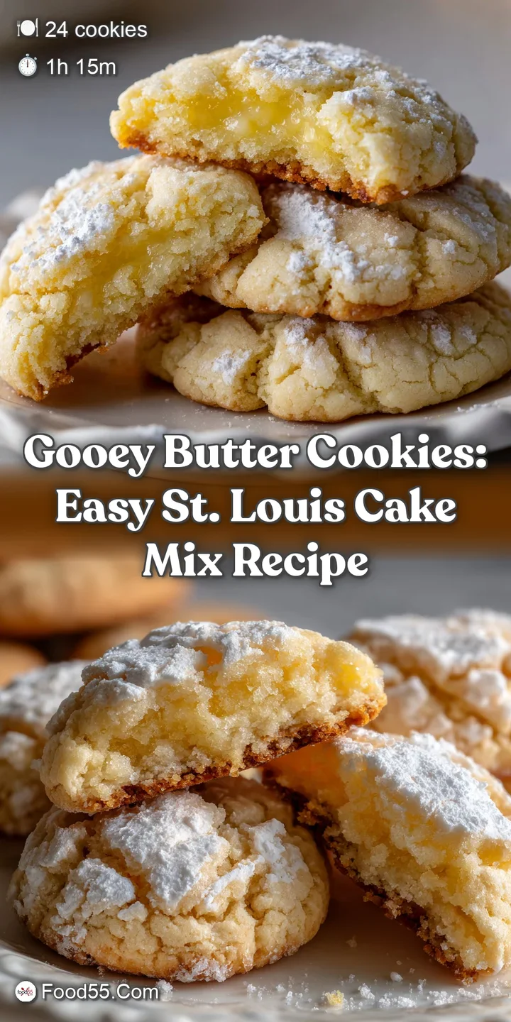 Gooey Butter Cookies: Easy St. Louis Cake Mix Recipe
