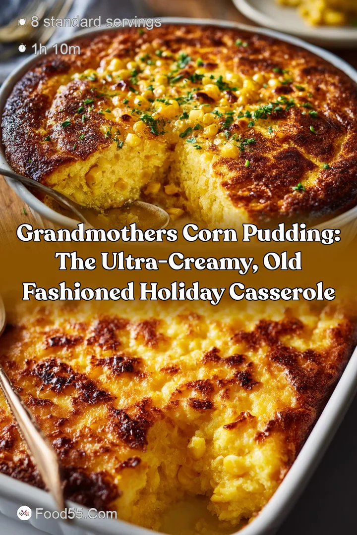 Grandmothers Corn Pudding: The Ultra-Creamy Old Fashioned Holiday Casserole