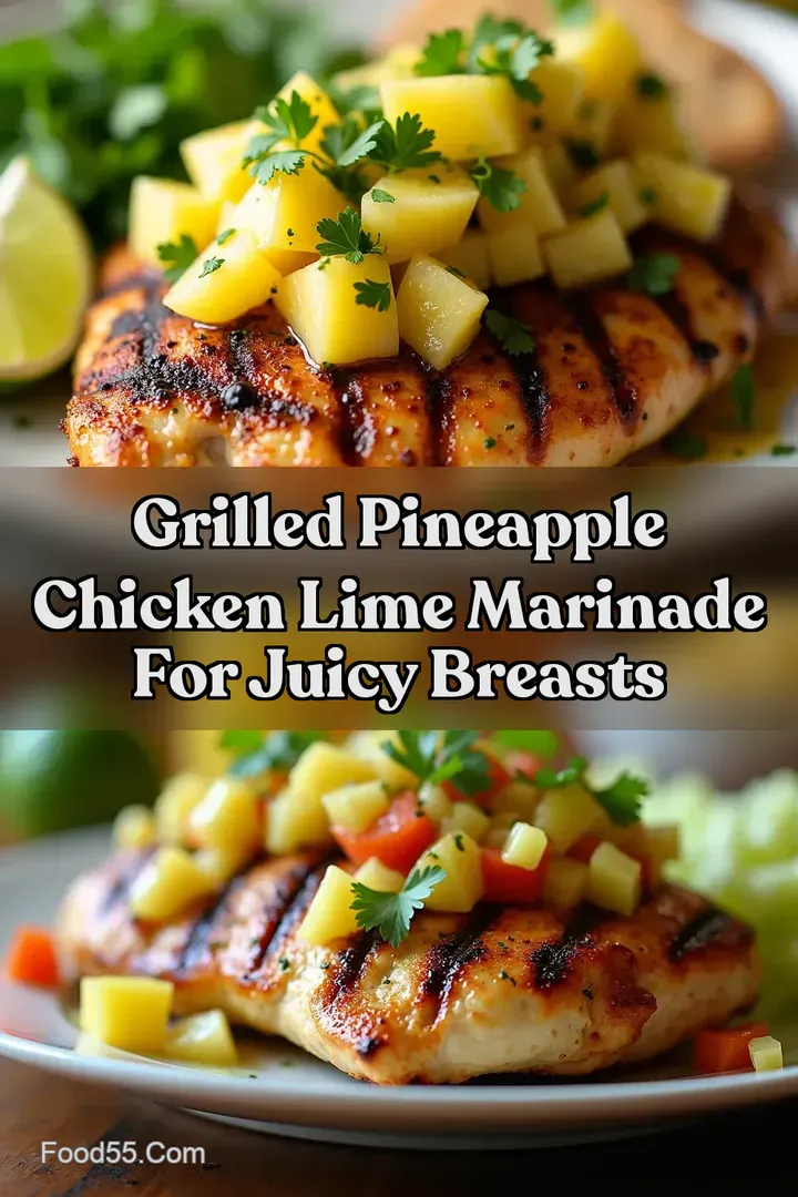 Grilled Pineapple Chicken Lime Marinade For Juicy Breasts