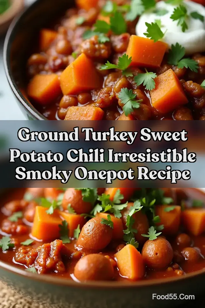 Ground Turkey Sweet Potato Chili Irresistible Smoky OnePot Recipe