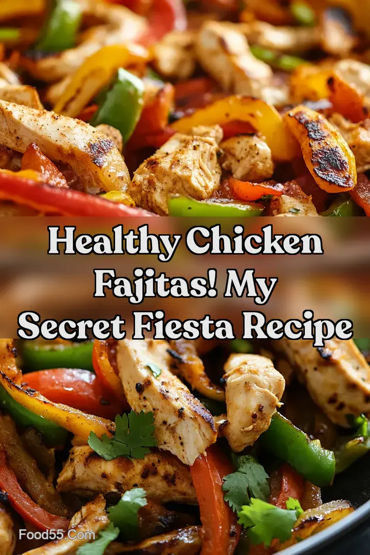 Healthy Chicken Fajitas! My Secret Fiesta Recipe : PIN FOR LATER Healthy Chicken Fajitas! My Secret Fiesta Recipe