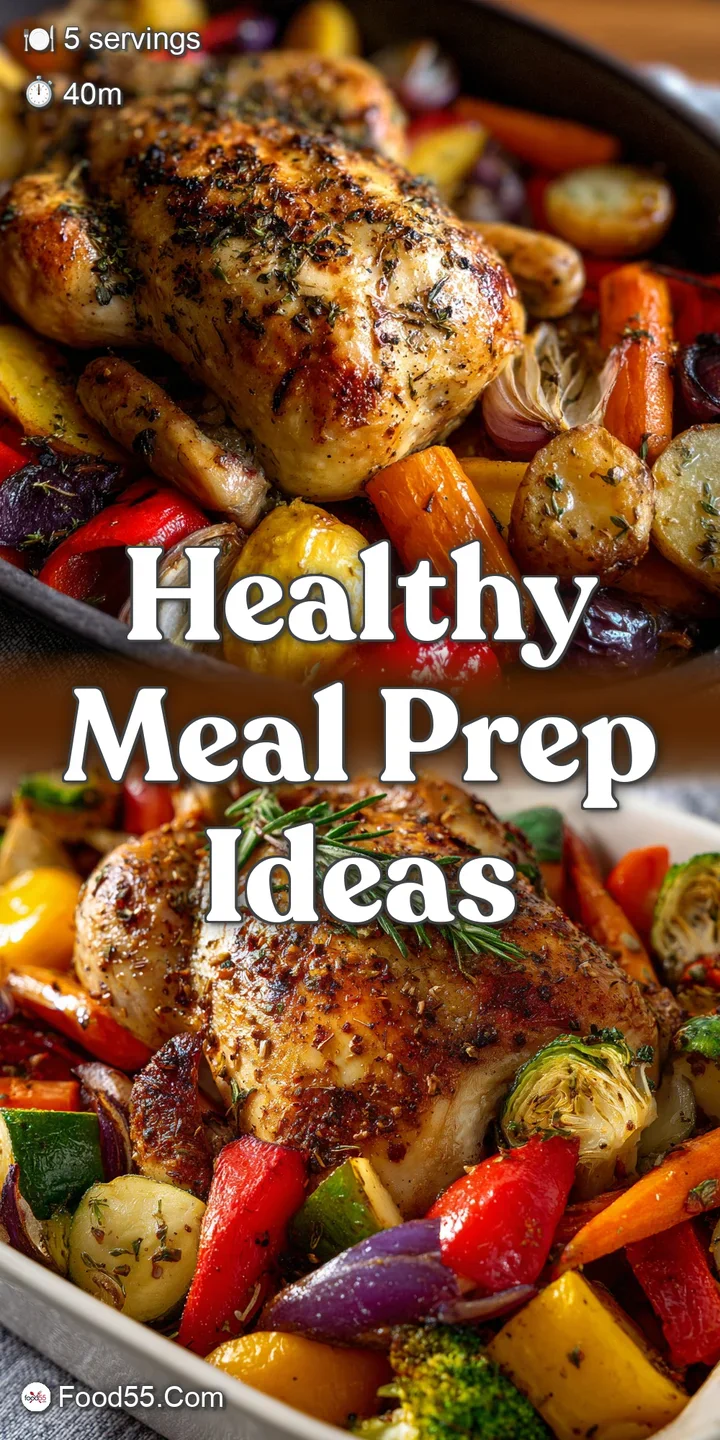 Close-up of zesty chicken and charred vegetables glistening with sauce, a vibrant & delicious meal ready to be devoured.