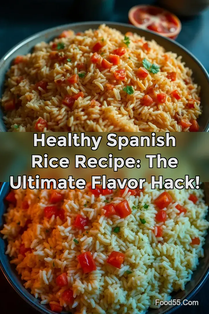 Healthy Spanish Rice Recipe: The Ultimate Flavor Hack! : PIN FOR LATER Healthy Spanish Rice Recipe: The Ultimate Flavor Hack!