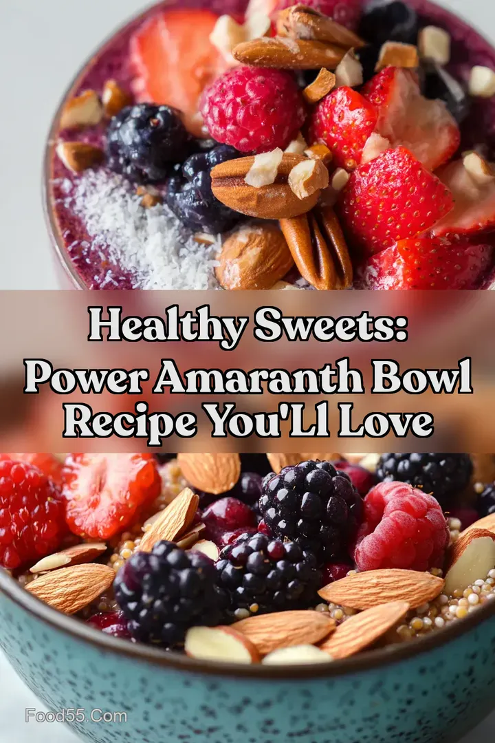 Healthy Sweets: Power Amaranth Bowl Recipe You' ll Love : PIN FOR LATER Healthy Sweets: Power Amaranth Bowl Recipe You' ll Love