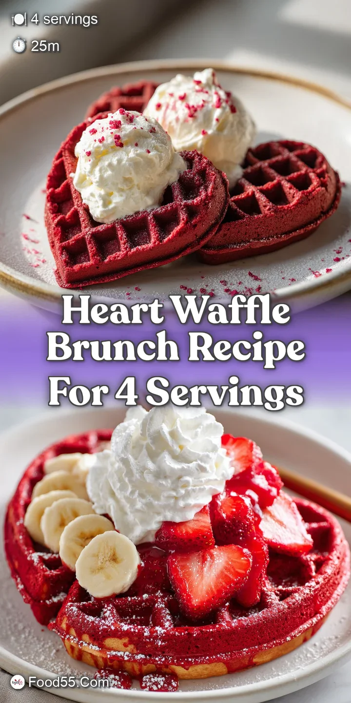 Close-up of golden waffle squares, syrup glistening, juicy raspberries and blueberries bursting with color and freshness, ...