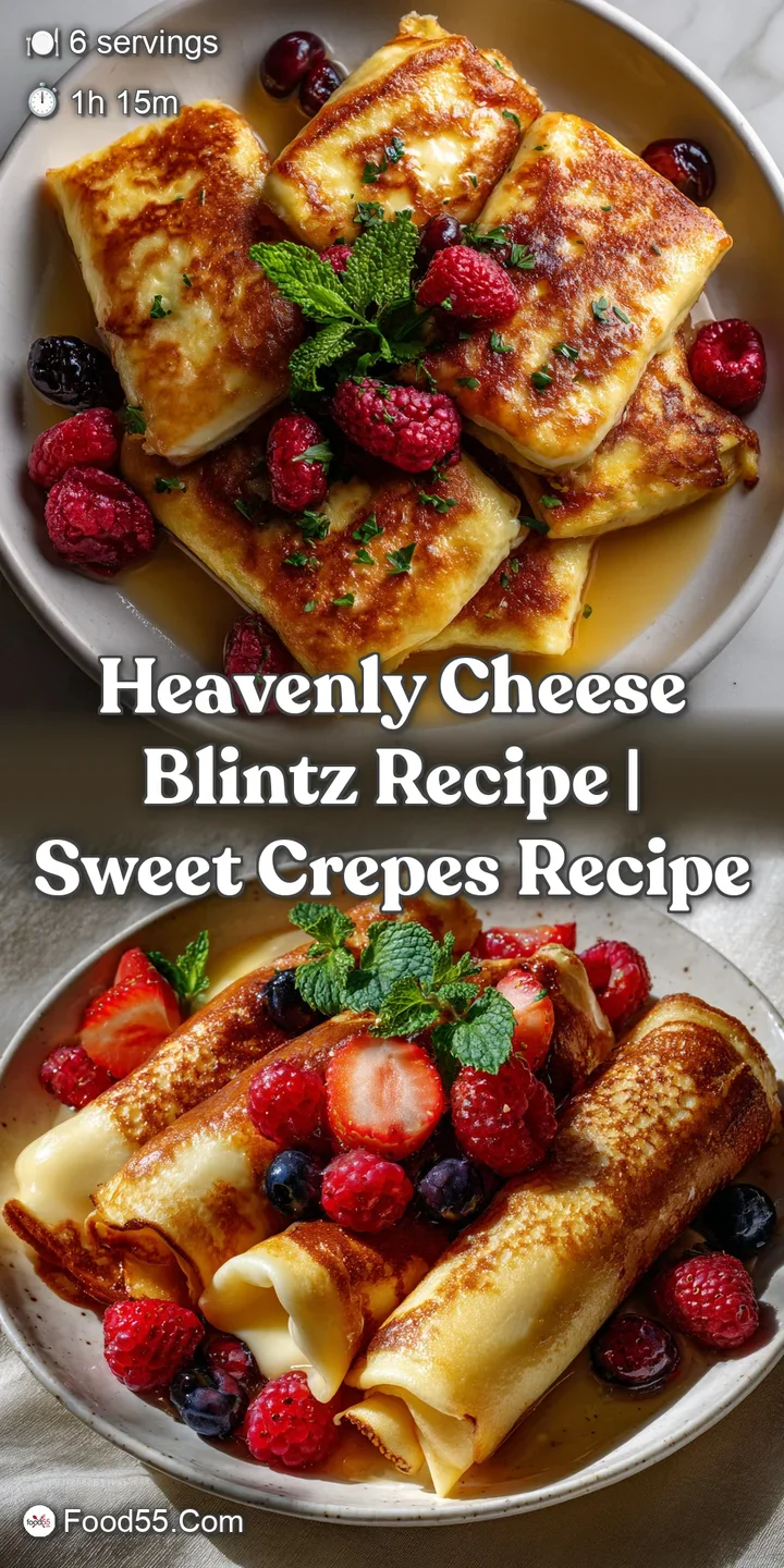 Heavenly Cheese Blintz Recipe | Sweet Crepes Recipe